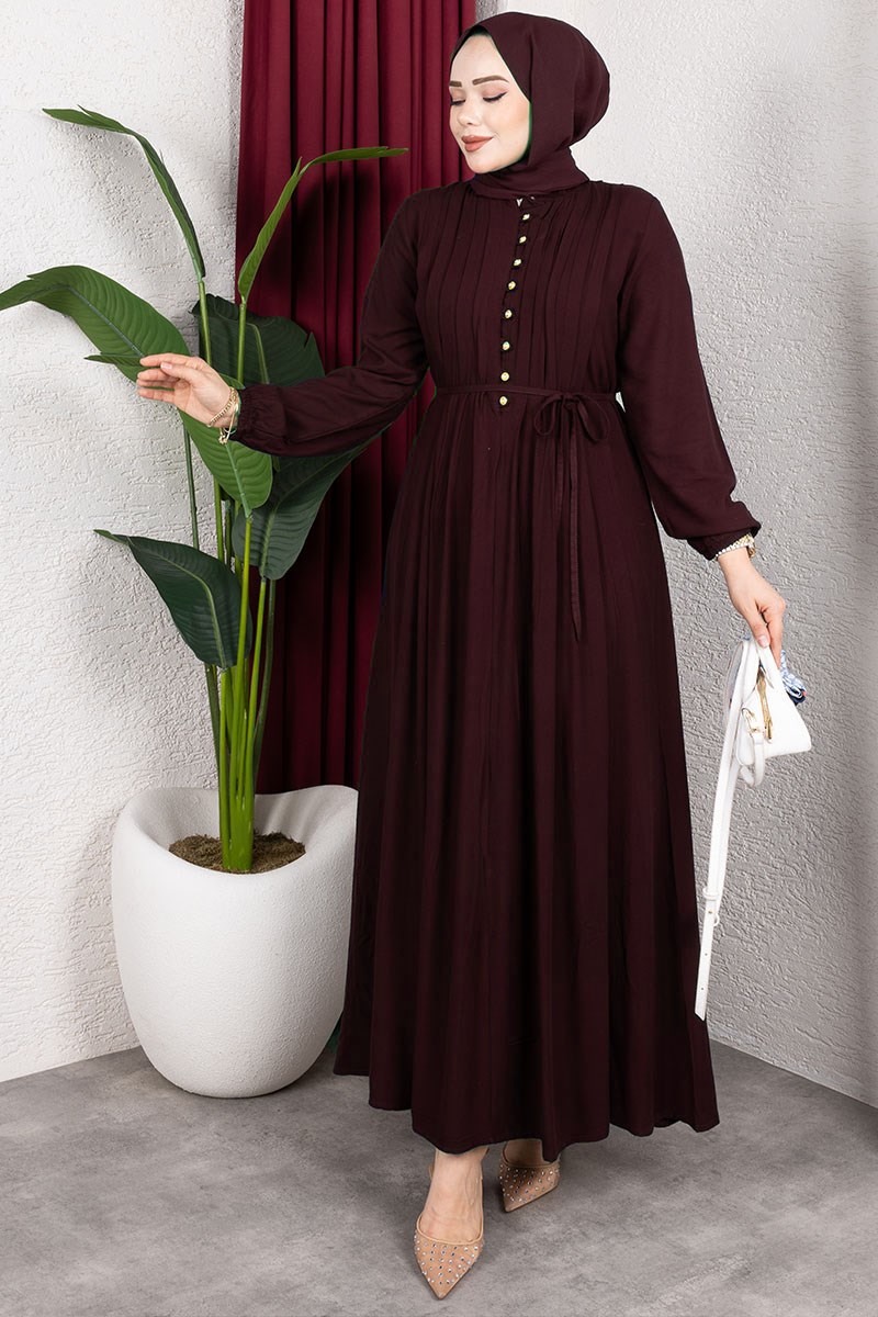 Belmando Dress With Gold Buttons