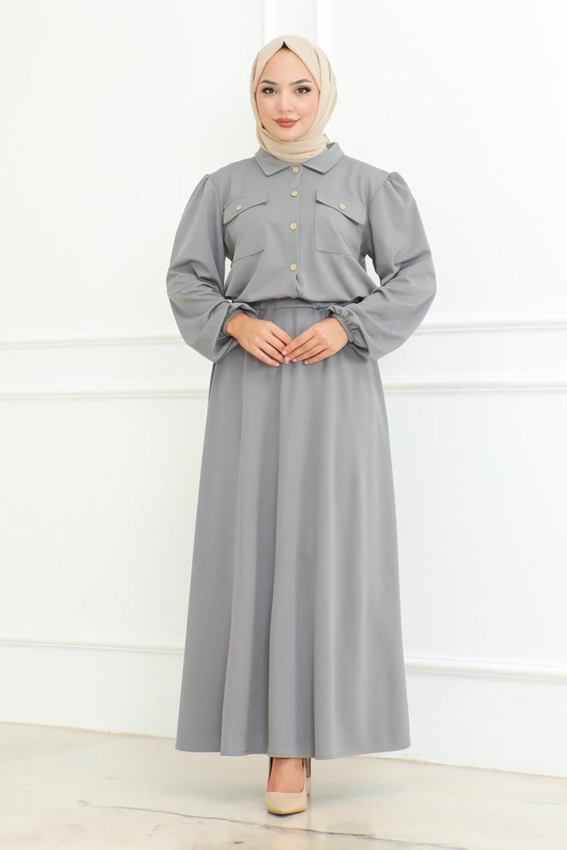 Hijab Suit with Skirt